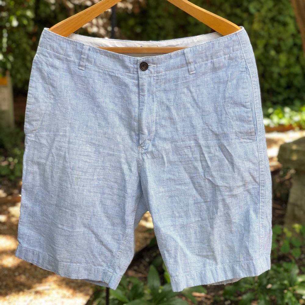 Blue and white stripes J Crew shorts